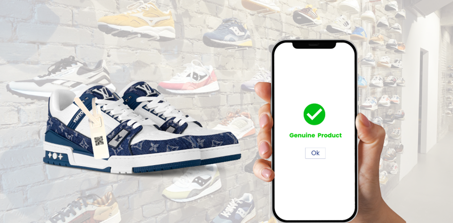 High security QR code seal on package